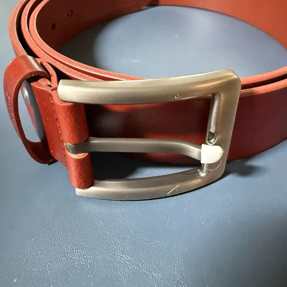 Buffway Men's Belt Heavy Duty Genuine Leather Width 1.5